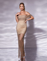 שמלת מקסי אבנים עבודת יד