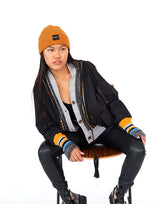 קרדיגן שילוב סריג וניטים