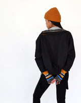 קרדיגן שילוב סריג וניטים