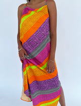 שמלת פרינט מקסי קזואל