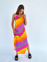 שמלת פרינט מקסי קזואל