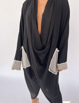 שמלה עם שילובי גינס