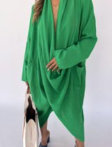 שמלה עם שילובי גינס