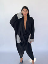 שמלה עם שילובי גינס