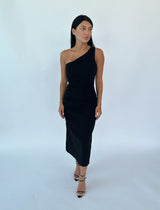 שמלת מקסי כתף אחת