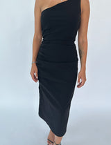 שמלת מקסי כתף אחת