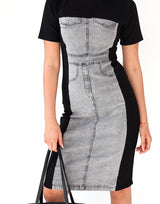 שמלה מידי שילוב גינס