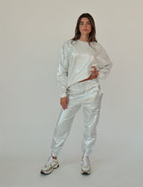 חליפת מכנס מבריקה