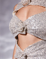 שמלת מיני ערב פייטים