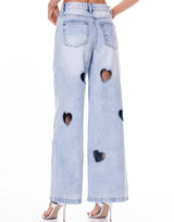 ג'ינס לבבות בהיר