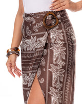 חצאית הדפס שילוב בנדנה