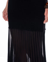 שמלת סטרפלס סריג