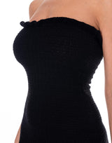 שמלת סטרפלס סריג