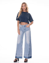 חולצת קרופ יהלומים