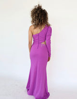 שמלה מקסי כתף אחת