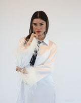 שמלת סאטן עניבה