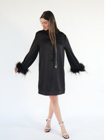 שמלת סאטן עניבה