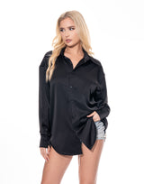 מכופתרת גב תחרה