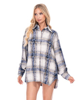 מכופתרת שיבוץ פלנל