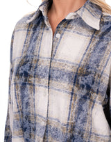 מכופתרת שיבוץ פלנל