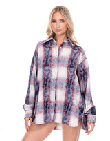 מכופתרת שיבוץ פלנל