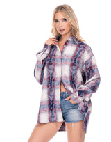 מכופתרת שיבוץ פלנל