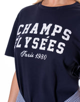 שמלה טישרט שילוב קשירה