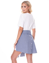 שמלה טישרט שילוב קשירה