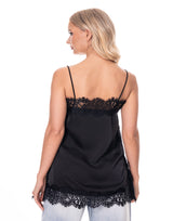 גופיית סאטן תחרה