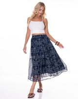 חצאית שיפון הדפס