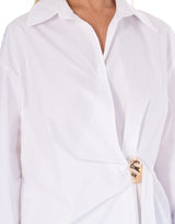 חולצה מכופתרת מעטפת