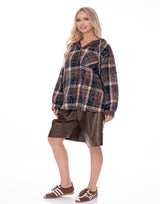 חולצה משובצת קפוצ׳ון