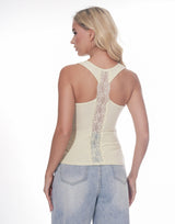 גופייה ריב תחרה בגב