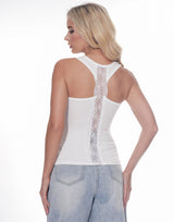 גופייה ריב תחרה בגב