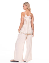 חליפת פשתן חרוזים