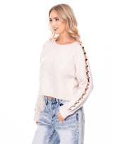 סריג פתחים בשרוול