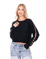 סריג פתחים בשרוול