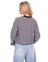 חולצה קרופ פסים