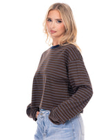 חולצה קרופ פסים