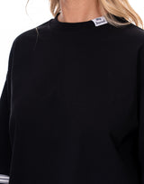 חולצה קרופ הדפס בגב