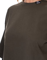 חולצה קרופ הדפס בגב