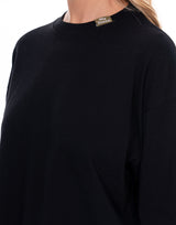 חולצה קרופ הדפס בגב