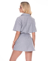 אוברול פסים קשירה