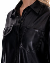 חולצה דמוי עור