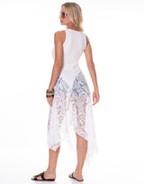 שמלת ריב שילוב תחרה