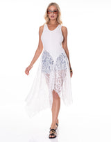 שמלת ריב שילוב תחרה