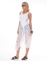 שמלת ריב שילוב תחרה