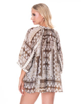 חולצת בוהו שילוב ריקמה