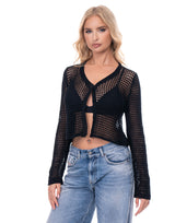 קרדיגן סריג חורים