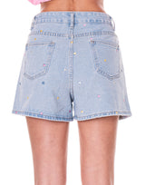 שורט לבבות רקום